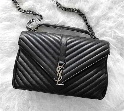 how to spot a fake ysl college bag|ysl bag authenticity.